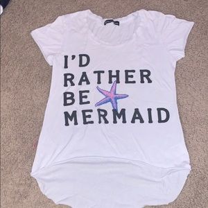 I’D RATHER BE A MERMAID T-SHIRT